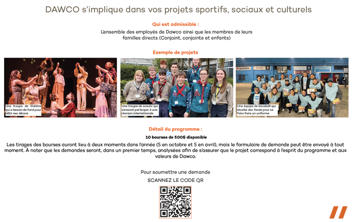 Affiche projets sportifs et culturels